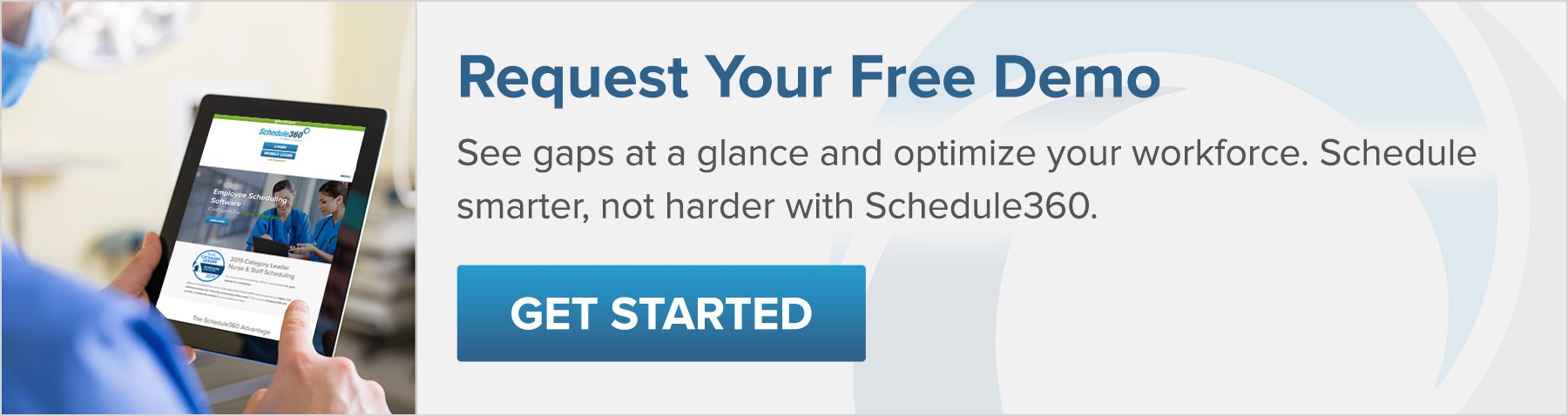 Request a demo with Schedule360 today cta